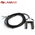 LANBAO 30mm proximity position sensor PNP NO+NC U type photoelectric sensor